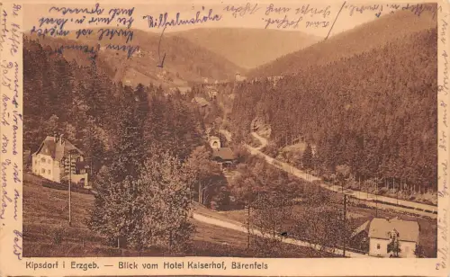 Kipsdorf Blick vom Hotel Kaiserhof bahnpgl1927 190.006