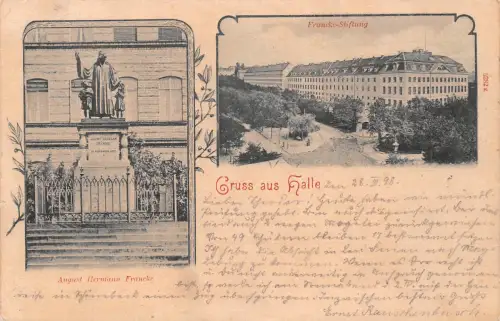 Halle (Saale) Francke-Stiftung Mehrbildkarte gl1898 190.113