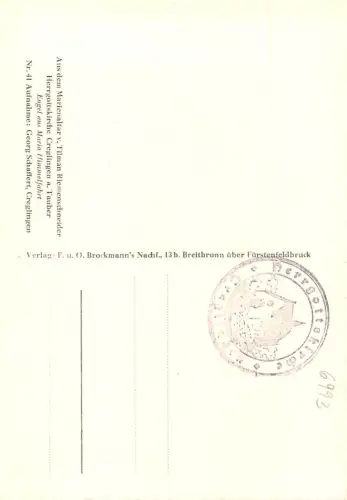 Creglingen - Herrgottskirche - Engel ngl 190.139