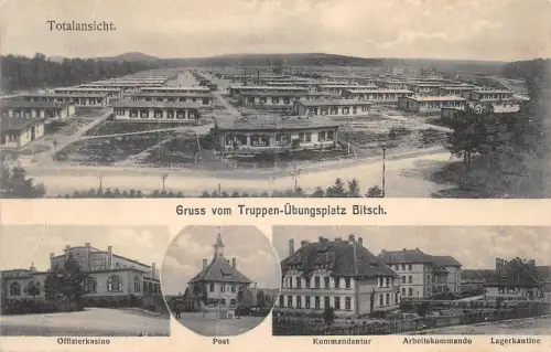 Bitsch Truppen-Überungsplatz Mehrbildkarte gl1912 190.174