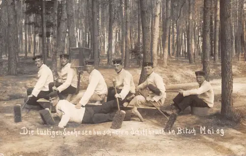 Bitsch Truppenübungsplatz Fotokarte feldpgl1909 190.196