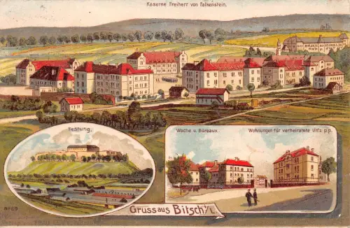 Bitsch Kaserne Feiherr von Falkenstein gl1910 190.191
