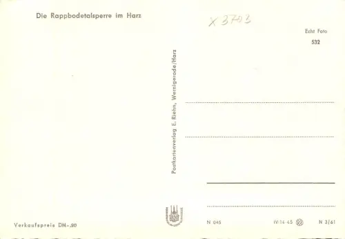 Mandelholz (Harz) Rappbodetalsperre ngl 190.246