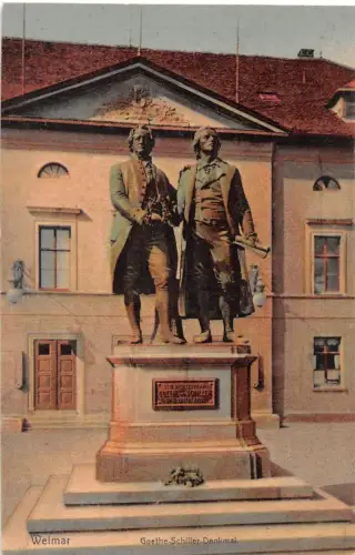 Weimar - Goethe- Schiller-Denkmal feldpgl1915 190.252