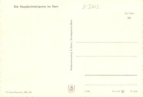 Mandelholz (Harz) Rappbodetalsperre ngl 190.245