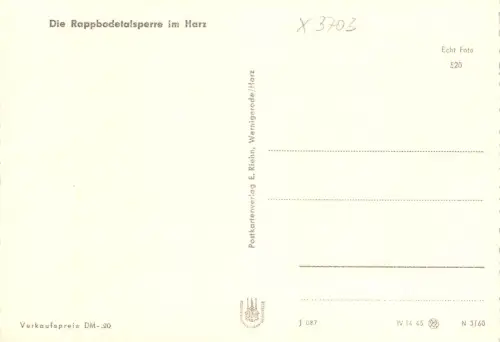 Mandelholz (Harz) Rappbodetalsperre ngl 190.243