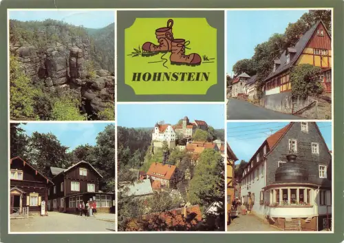 Hohnstein (Sächs. Schweiz) Mehrbildkarte gl1986 190.339