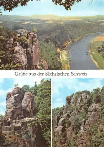 Sächsische Schweiz Mehrbildkarte ngl 190.336