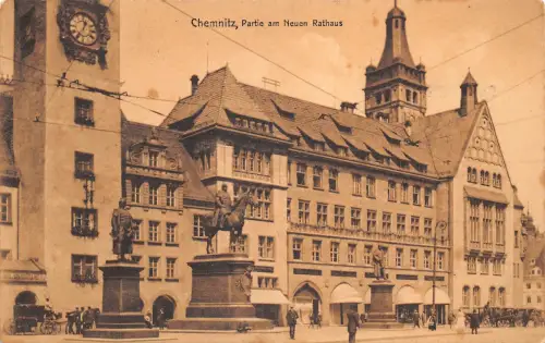 Chemnitz Partie am Neuen Rathaus gl1912 190.351