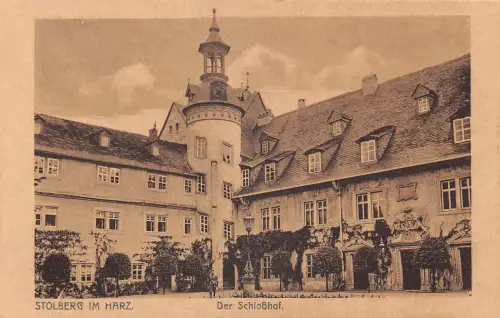 Stolberg (Harz) Der Schloßhof ngl 190.354