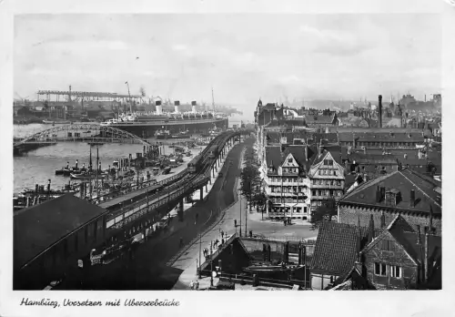 Hamburg Vorsetzen mit Überseebrücke gl1954 190.381