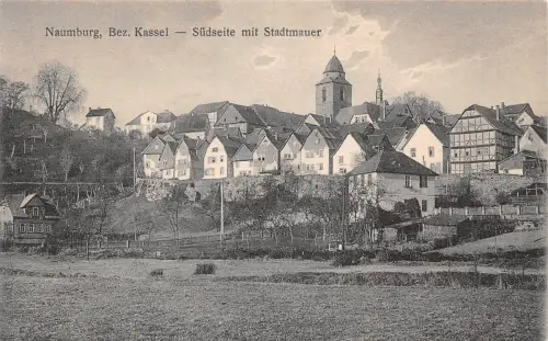 Naumburg (Bez. Kassel) Südseite mit Stadtmauer ngl 190.417