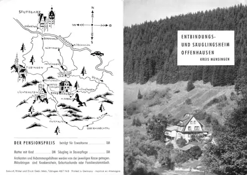 Offenhausen Säuglingsheim Broschüre keine AK ngl 190.441