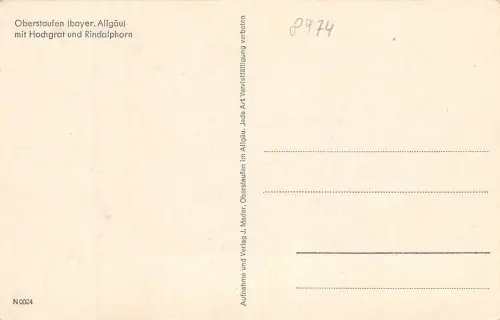 Oberstaufen im Allgäu mit Rindalphorn ngl 190.479
