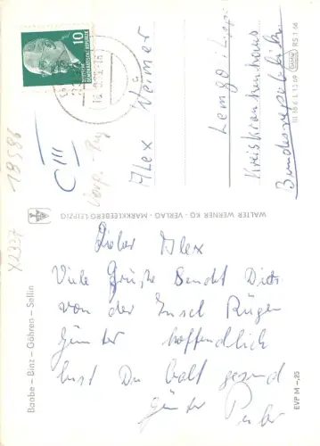 Insel Rügen Mehrbildkarte gl1969 190.507