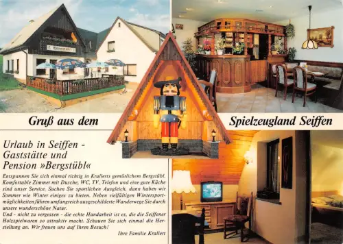 Seiffen Pension "Bergstübl" Mehrbildkarte ngl 190.564