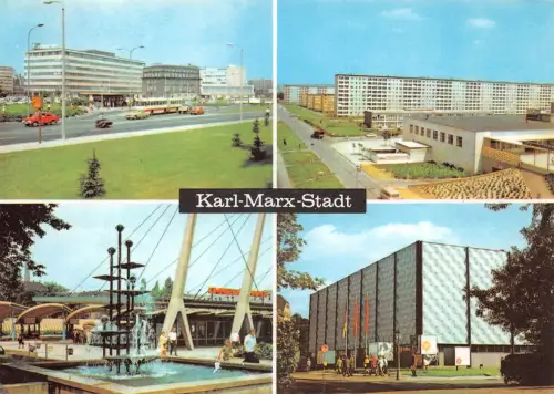 Karl-Marx-Stadt Mehrbildkarte ngl 190.561