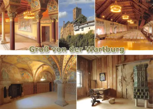 Eisenach Wartburg Mehrbildkarte ngl 190.544