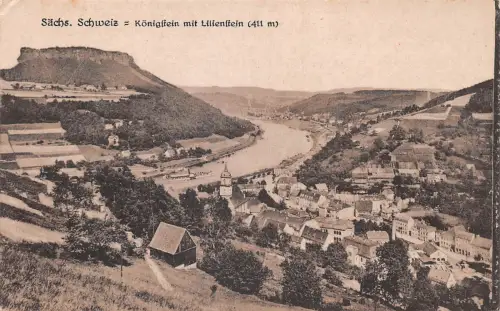 Königstein (Sachsen) mit Lilienstein ngl 190.594