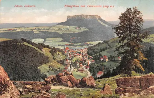 Königstein (Sachsen) mit Lilienstein ngl 190.595