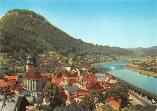 Königstein (Sachsen) Panorama gl1985 190.596