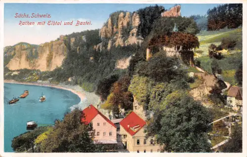 Rathen mit Elbtal und Bastei ngl 190.615