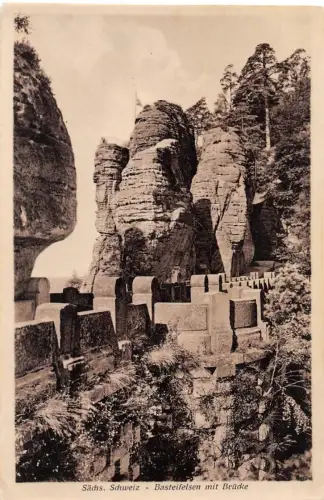 Sächs. Schweiz - Basteifelsen mit Brücke ngl 190.625