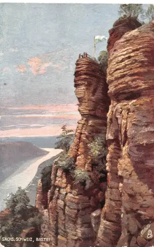 Sächs. Schweiz - Basteifelsen Künstlerkarte ngl 190.618