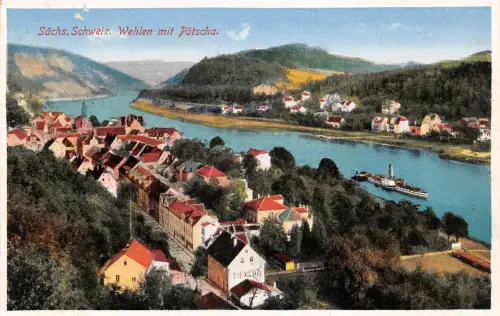 Wehlen (Sächsische Schweiz) mit Pötscha ngl 190.597