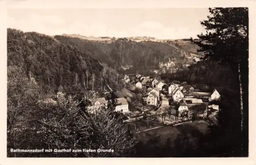 Rathmannsdorf mit Gasthof zum tiefen Grunde ngl 190.607