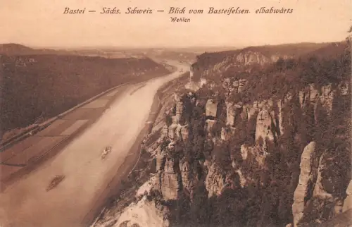 Sächs. Schweiz - Blick vom Basteifelsen ngl 190.622