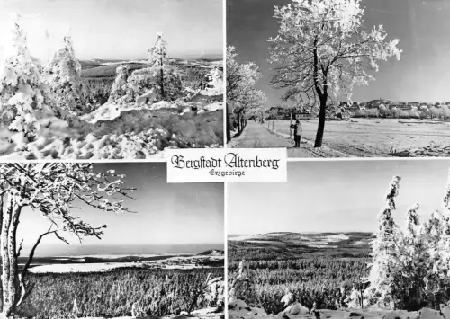 Altenberg (Erzg.) Mehrbildkarte im Winter gl1976 190.678