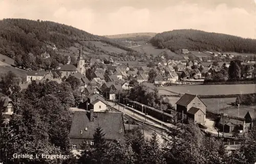 Geising / Erzgebirge Panorama gl1957 190.692