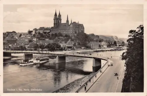 Meissen a. Elbe Neue Elbbrücke gl1937 190.738