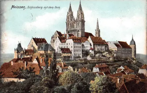 Meissen a. Elbe Schloßberg mit Dom gl1906 190.753