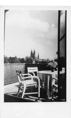 Meissen a. Elbe Blick vom Balkon der Ev. Akademie gl1954 190.743
