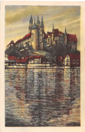 Meissen a. Elbe Albrechtsburg Künstlerkarte sign. gl1928 190.755