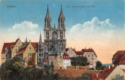 Meissen a. Elbe Albrechtsburg Dom feldpgl1917 190.763