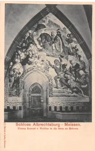 Meissen a. Elbe Königl. Albrechtsburg Einzug Konrad v. Wettins ngl 190.722