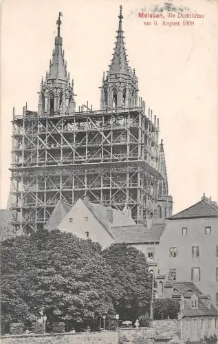 Meissen a. Elbe Die Domtürme am 6. August 1908 gl1908 190.750