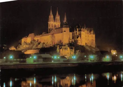 Meissen a. Elbe Albrechtsburg Dom bei Nacht ngl 190.805