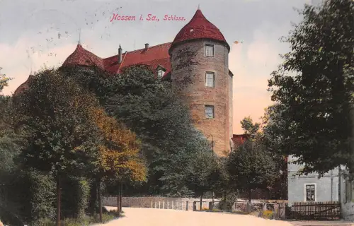 Nossen in Sachsen Schloss feldpgl1914 190.835