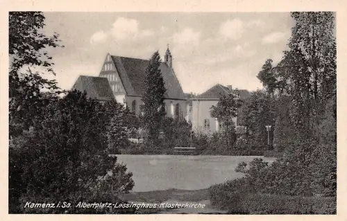 Kamenz i.Sa. Albertplatz-Lessinghaus-Klosterkirche ngl 190.854