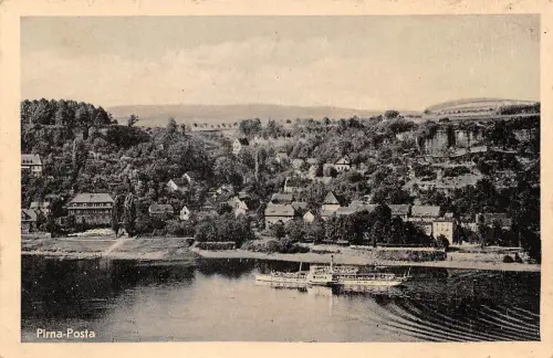 Pirna-Posta (Elbe) Panorama ngl 190.882