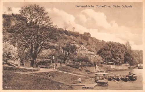 Pirna-Posta (Elbe) Panorama ngl 190.893