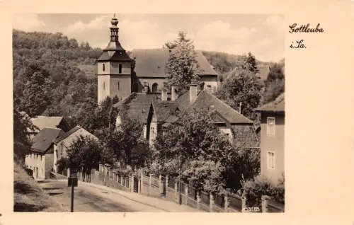 Bad Gottleuba Teilansicht mit Kirche ngl 190.928