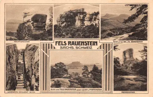 Rauenstein Sächs. Schweiz Mehrbildkarte gl1959 190.961