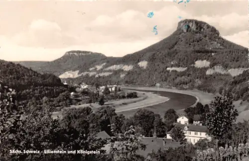 Königstein (Sachsen) Panorama gl1963 190.976