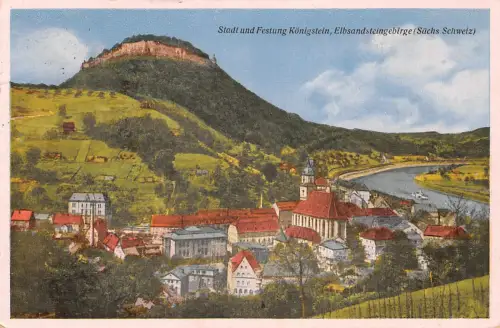 Königstein (Sachsen) Panorama gl 190.986