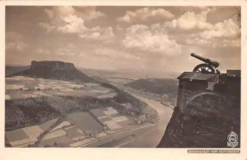Lilienstein vom Königstein aus gl1932 190.979
